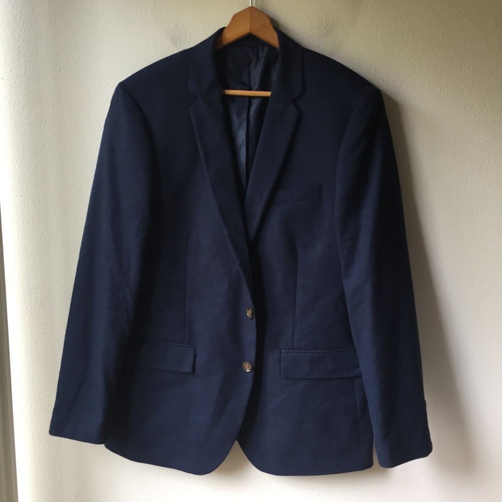 J. Crew Thompson Suit Jacket in Flex Wool Navy